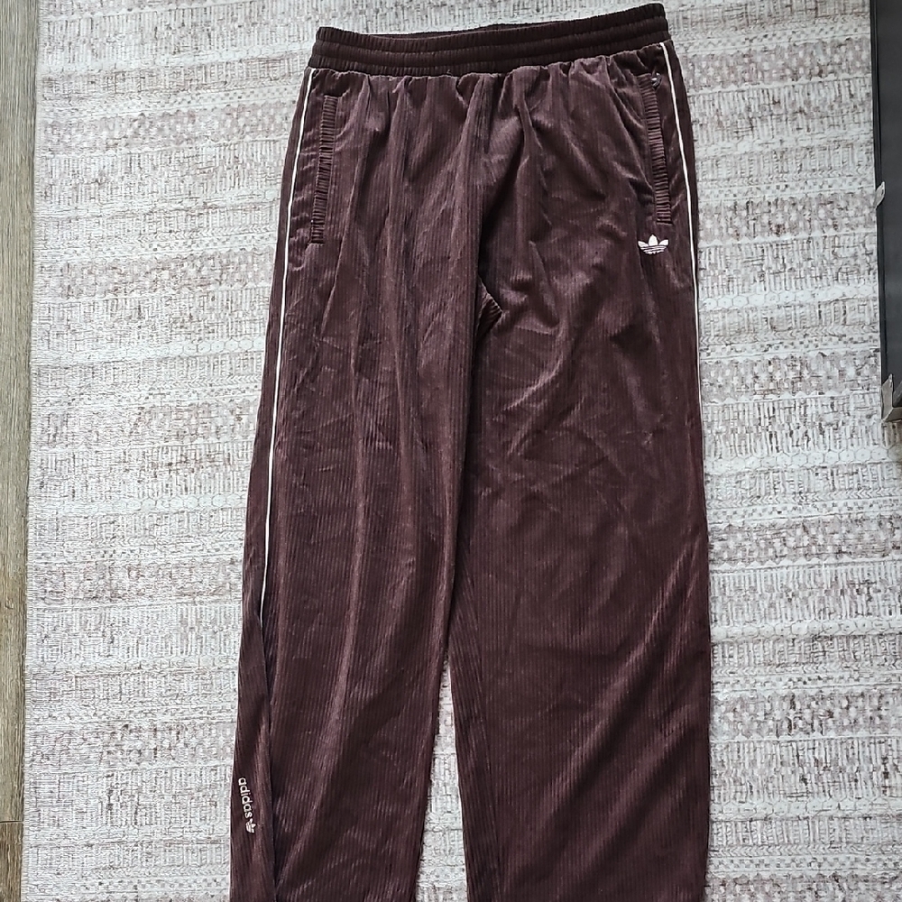 Adidas Brown Sweatpants Relaxed Fit Joggers